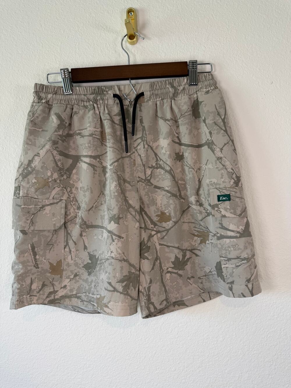 Escape Brand Esc Real Tree Camo Cargo Shorts Stretch Microfiber Small